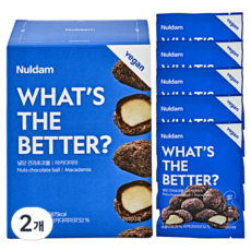 Nuldam 素食堅果巧克力球 夏威夷豆 5入, 2個, 150g