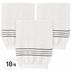 Vitabello 大型大尺寸高級義大利搓澡巾, 白色, 1入, 18個