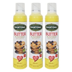 만토바 해바라기 오일 스프레이 버터향, 200ml, 3개