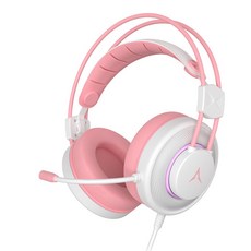 ABKO 虛擬7.1震動電競耳機, 粉紅色, N800