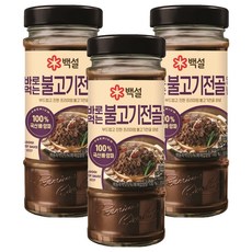CJ BEKSUL 白雪 Sarirwon烤肉調味料, 490g, 3個