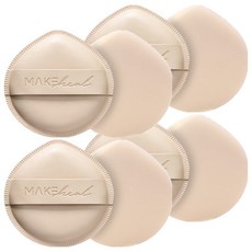 메이크힐 구름 팡팡 퍼프 + 케이스 세트, 베이지, 4개