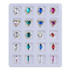 메이브라운 네일스톤 쥬얼리 파츠 한 판 M2016, 1개, 피앙세