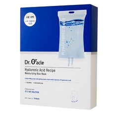 Dr.Oracle 玻尿酸藍色面膜, 10片, 1盒