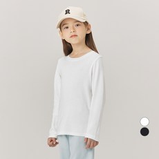 LollyTree 兒童羅紋基本款長袖T恤