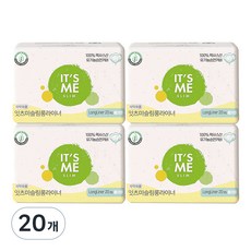 잇츠미 유기농 순면커버 슬림 팬티라이너, 20개입, 20개