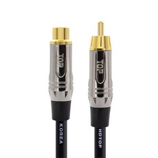 HDtop RCA公母30m延長線, 金屬黑, 1個, HT-TP3099