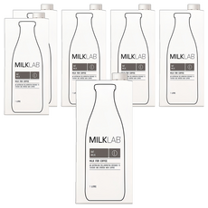 MILKLAB 嚴選燕麥奶 100%澳洲優質燕麥 不添加糖 無乳糖 非基改食品, 1L, 6瓶