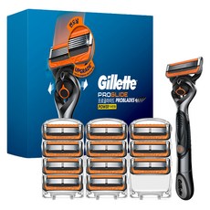 Gillette 吉列 ProGlide 動力刮鬍刀 + 替換刀片 12入, 1套