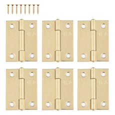 소가구 경첩 힌지 6p 세트 골드, 1세트
