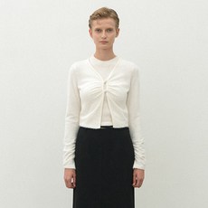 아틀리에나인 여성용 헤어리 크롭 오픈 블라우스 BL-4267