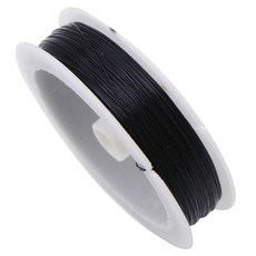 마다꾸미 컬러 공예철사 0.4mmx50m, 11 블랙, 1개