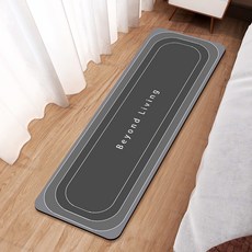 Beyond Living Simply Home 可水洗矽藻土地墊, 方形 複合3線