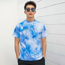 TUBE TREE 男女通用Aldebaran寬鬆版型防磨衣上衣, 藍色