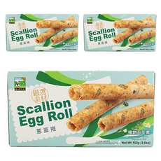 食材工坊 蔥蛋捲 嚴選素材 植物五辛素, 102g, 3盒