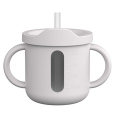 JOONIE 矽膠多功能防漏杯, 米灰色, 1個, 220ml