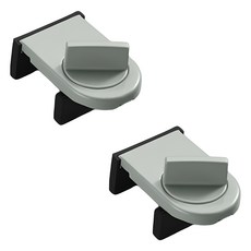 GUNU 다이얼 창문 안전 잠금장치, 그레이, 2개