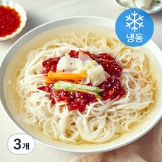 푸딩프렙 동치미 물 비빔국수 (냉동), 450g, 3개