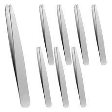 라이프앤미 독일 세이코공법 눈썹 잔털정리 정밀 족집게 일자형 9.5 x 0.8 cm + 족집게 사선형 9.5 x 0.8 cm + 보관함 세트, 4세트, 그레이