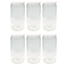 WECK 直筒玻璃罐 6入 + PE蓋 6入組, 1套, 340ml