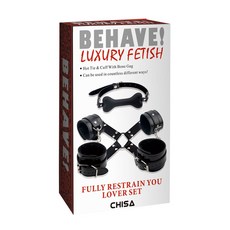 CHISA NOVELTIES 束縛你的愛人 SM套裝, 黑色, 1組