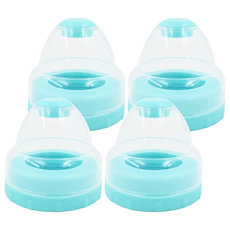 Simba 小獅王辛巴 不滴水寬口瓶蓋組, 天藍色, 4個