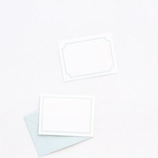 walgadaks 花朵卡片 40入+信封袋 20入, 空白薄荷, 1套