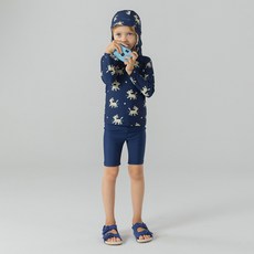 ILoveJ 兒童 Swim Dog 防曬泳衣套裝