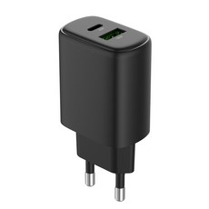 모잇 25W PD 3.0 PPS GaN 2 2포트 초고속충전기, 블랙, 1개