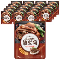 샘표 쓱쓱싹싹 밥도둑 쇠고기장조림, 130g, 20개