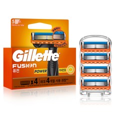 Gillette 吉列 Fusion Power 刮鬍刀片, 1個, 4入