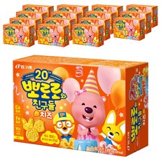 빙그레 뽀로로와친구들 치즈맛 크레커, 65g, 16개
