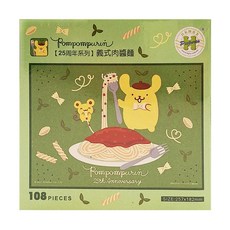 HUNDRED PICTURES 百耘圖 PomPomPurin25周年系列 義式肉醬麵拼圖, HP0108-200, 108片, 1盒