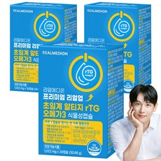 RealMedion 頂級 Real Up 超臨界 rTG Omega-3 植物性膠囊, 3個, 30冊