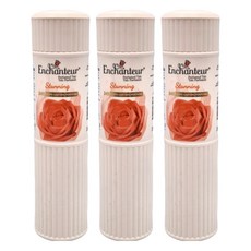 Enchanteur艾詩 香氛爽身粉 玫瑰覆盆子 橘色 200g, 3瓶