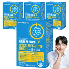 RealMedion 頂級 Real Up 超臨界 rTG Omega-3 植物性膠囊, 4個, 30冊