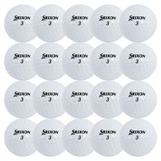 Srixon 混合高爾夫回收球 42.67mm, 1組, 20入, 白色(隨機出貨)