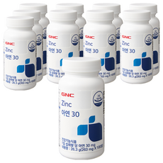 GNC 아연30, 100정, 10개