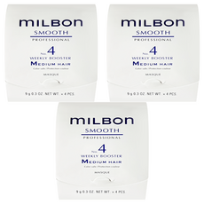 mILBOn 絲柔護髮系列 NO.4 一般髮 4個, 3組, 36g