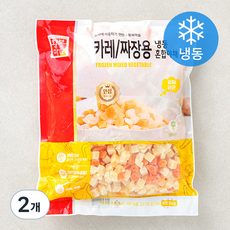 황보마을 혼합야채 2종 감자 당근 카레 짜장용 (냉동), 2개, 1kg