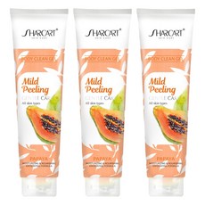 샤카트 페이스 바디 각질 제거 필링젤 파파야향, 310ml, 3개