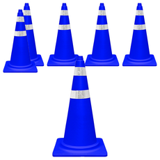 동광세이프 칼라콘, 6개, 파란색