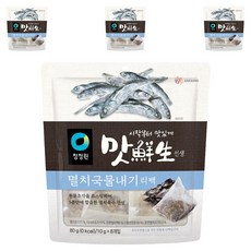 맛선생 멸치국물내기 티백, 80g, 4개