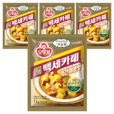 OTTOGI 不倒翁 百歲薑黃咖哩粉 微辣, 1kg, 4包