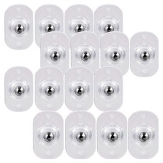 Anima 黏貼式透明輪子 銀色 4入, 4個