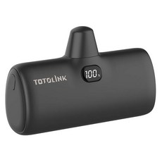 TOTOLINK 快充直插式行動電源 4900mAh Lightning, iPuppy5000L, 炫黑色