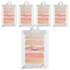 KAWAGUCHI 迷你編織器用線 5入 手工藝編織材料 多色組合, TK15-429