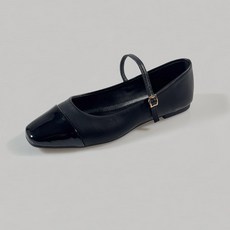 shoes& 方頭雙色瑪莉珍平底鞋 sn281