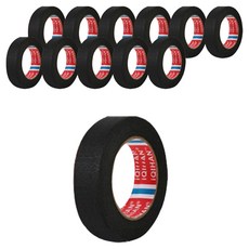 iQIHAN Dada 彩色紙膠帶 黑色 25 mm x 20 m, 12個