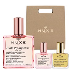巴黎歐樹NUXE 全效晶亮精華油 花香100ml+10ml+原味10ml, 1組
